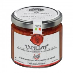 Rode pesto met zongedroogde tomaten "Capuliatu" - Cutrera - 190gr