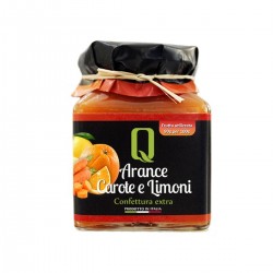 Sinaasappelen, wortelen en citroenenjam - Quattrociocchi - 350gr