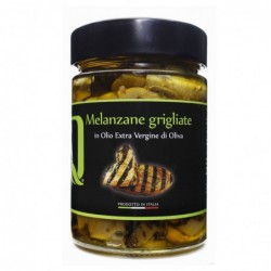 Gegrilde aubergines in extra vergine olijfolie - Quattrociocchi - 320gr