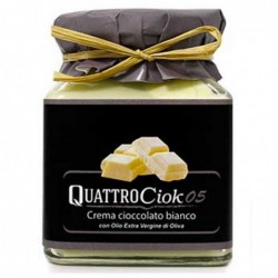 Witte Chocolade Crème Met Olijfolie - Quattrociocchi - 270gr