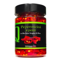 Gehakte Spaanse pepers in extra vergine olijfolie - Quattrociocchi - 320gr